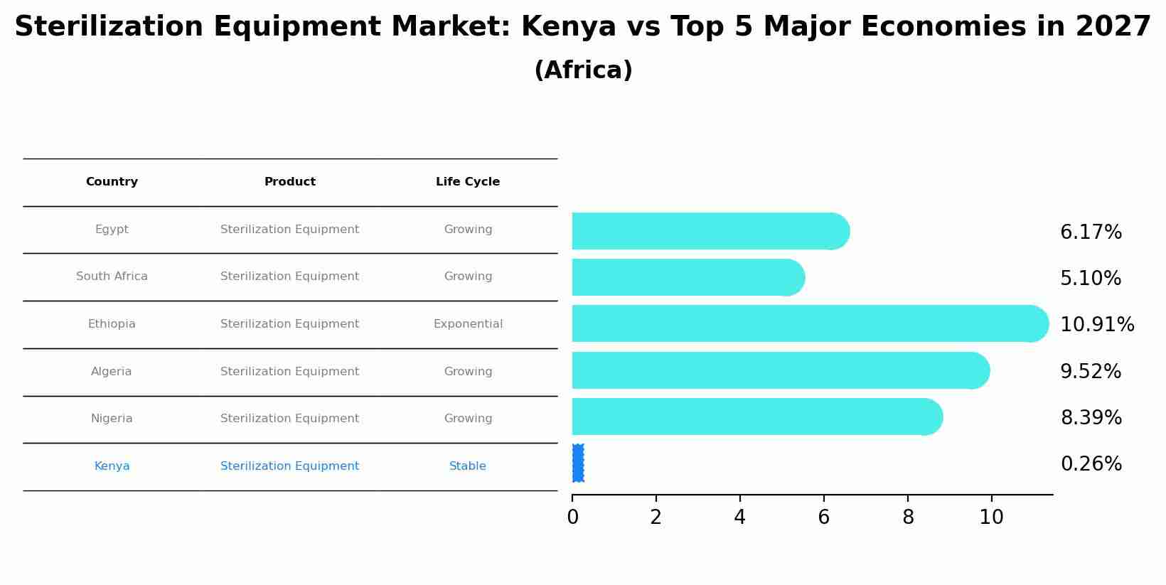 Sterilization Equipment Market: Kenya vs Top 5 Major Economies in 2027 (Africa)