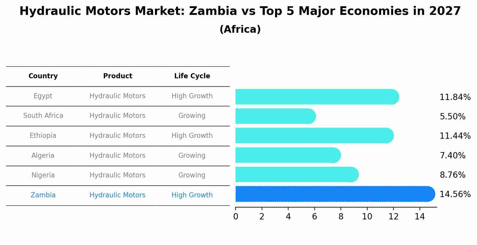 Hydraulic Motors Market: Zambia vs Top 5 Major Economies in 2027 (Africa)