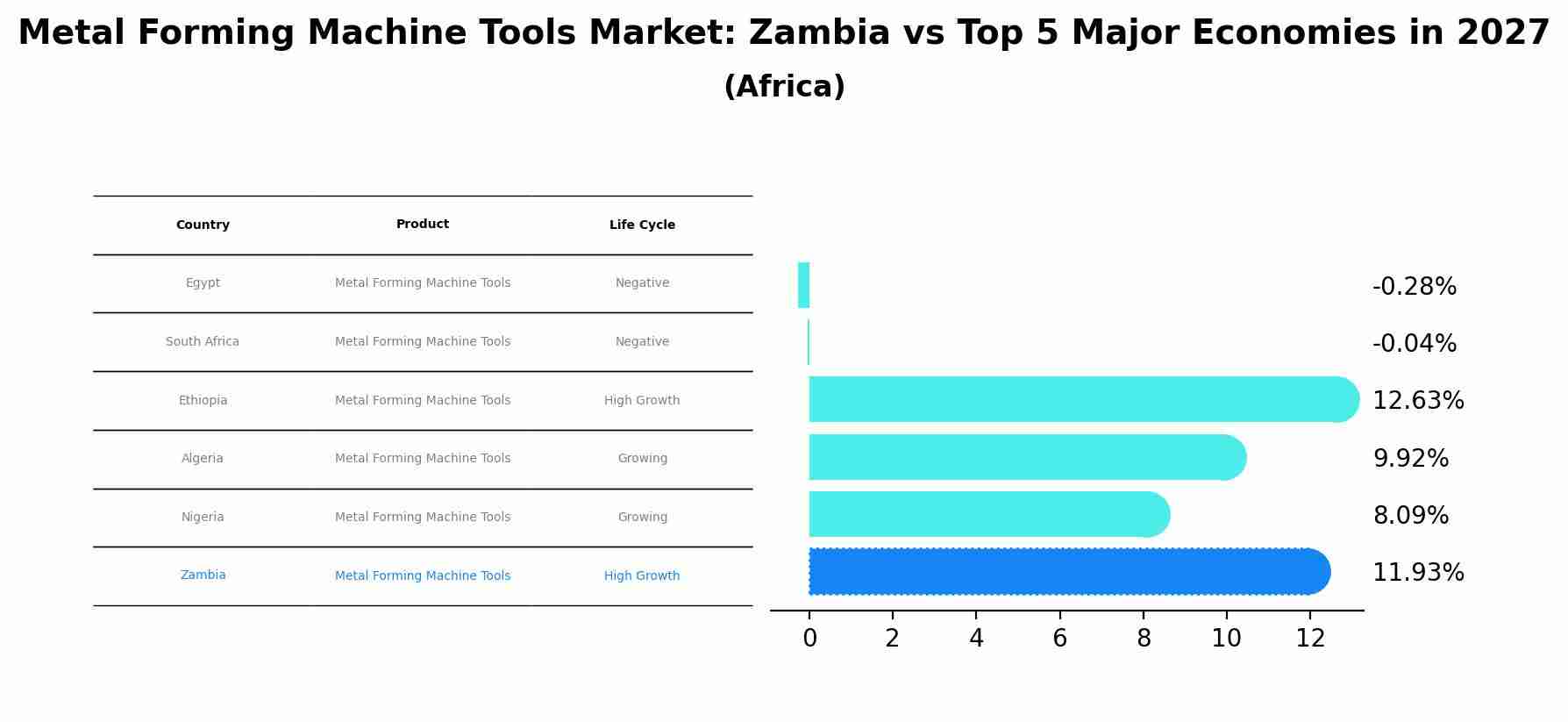 Metal Forming Machine Tools Market: Zambia vs Top 5 Major Economies in 2027 (Africa)